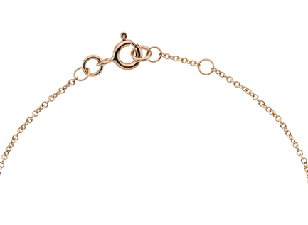 9K Rose Gold Solid Heart Adjustable Bracelet - Pobjoy Diamonds