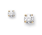 9K Yellow Gold  Diamond Stud Earrings 0.20 CTW G-H/Si - Pobjoy Diamonds