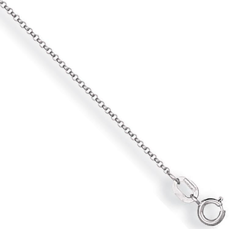 9K White Gold & Diamond Letter Pendant-L - Pobjoy Diamonds