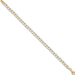 9K Yellow & White Gold Interlink Bracelet - Pobjoy Diamonds