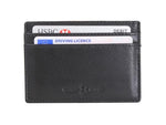 Black Leather Card Holder - Pobjoy Diamonds