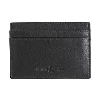 Black Leather Card Holder - Pobjoy Diamonds