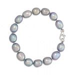 Freshwater Blue & Grey Baroque Pearl Bracelet - Pobjoy Diamonds