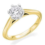 18K Gold 1.20 Carat Round Brilliant Cut Solitaire Lab Grown Diamond Ring F/VS1 - Pobjoy Diamonds