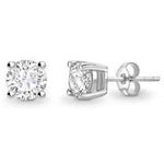 Bespoke 18K Gold Round Brilliant Cut Diamond Stud Earrings 0.60 To 1.00 CTW- E/VS1 - Pobjoy Diamonds