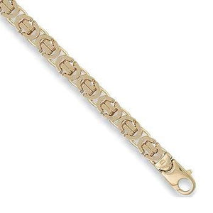 9K Yellow Gold Byzantine Neck Chain - Pobjoy Diamonds