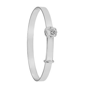 925 STERLING SILVER CLADDAGH CHRISTENING BANGLE