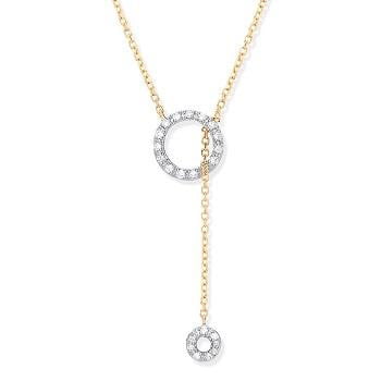 9K Yellow Gold & Diamond Circle Of Life Necklace