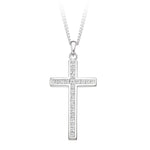 18K White Gold 0.40 CTW Diamond Cross Pendant - Pobjoy Diamonds