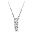 18K White Gold 0.35 CTW Diamond Circle Pendant - Pobjoy Diamonds