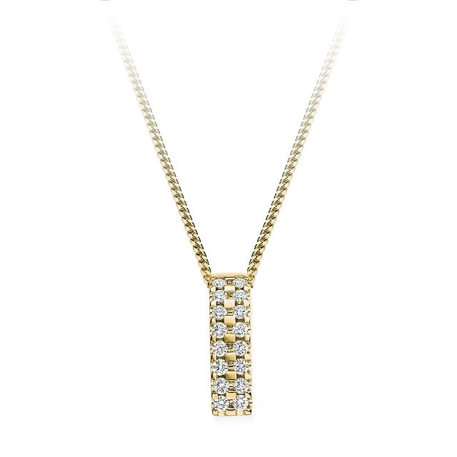 18K Yellow Gold 0.35 CTW Diamond Circle Pendant - Pobjoy Diamonds