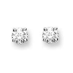 9K White Gold  Diamond Stud Earrings 0.20 CTW G-H/Si - Pobjoy Diamonds