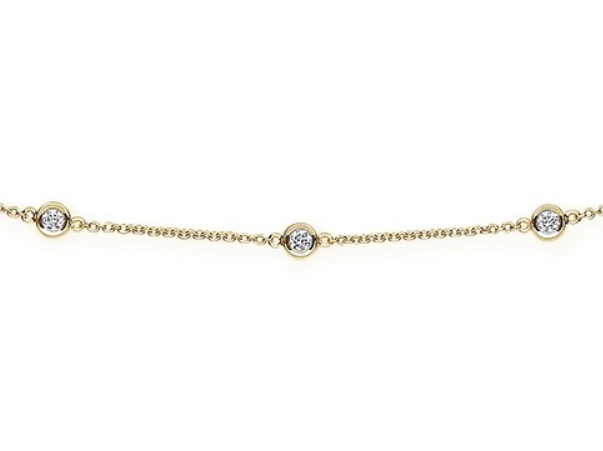 Yard of Diamonds 18K Yellow Gold  Necklace - 1.00 CTW - Pobjoy Diamonds