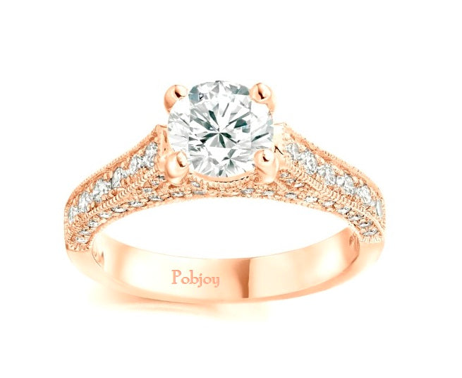 1.80 Carat Diamond Hidden Halo & Shoulders Engagement Ring