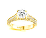 1.80 Carat Diamond Hidden Halo & Shoulders Engagement Ring