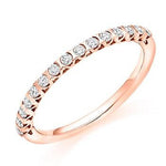 Bar Set Diamond Half Eternity Ring 0.25 Carat - Pobjoy Diamonds