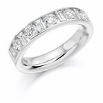 Channel Set Mixed Cut Diamond Half Eternity 1.50 Carat - Pobjoy Diamonds