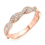 Grain Set Milgrain Edged Shaped Diamond Half Eternity 0.22 Carat - Pobjoy Diamonds