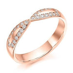 Grain Set Shaped Diamond Half Eternity 0.25 Carat - Pobjoy Diamonds