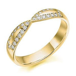 Grain Set Shaped Diamond Half Eternity 0.25 Carat - Pobjoy Diamonds