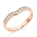 Channel Set Shaped Diamond Half Eternity 0.30 Carat