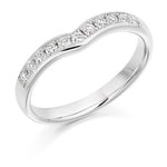 Channel Set Shaped Diamond Half Eternity 0.30 Carat - Pobjoy Diamonds