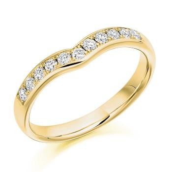 Channel Set Shaped Diamond Half Eternity 0.30 Carat - Pobjoy Diamonds