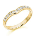 Channel Set Shaped Diamond Half Eternity 0.30 Carat