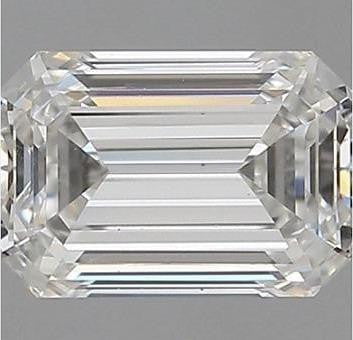 18K Gold 1.00 Carat Emerald Cut Solitaire Lab Grown Diamond Engagement Ring - E/VS1 - Pobjoy Diamonds