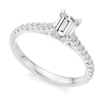 18K Gold Lab Grown Radiant Cut Diamond Ring 1.74 Carats