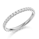 Claw Set Round Brilliant Cut Diamond Full Eternity 0.75 Carat - Pobjoy Diamonds