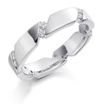 18K White Gold Contemporary Full Eternity/Right Hand Ring 0.20 CTW - Pobjoy Diamonds