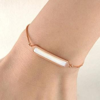 Handmade Rose Gold Plated On Silver Friendship Bracelet - Pobjoy Diamonds