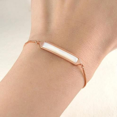 Handmade Rose Gold Plated On Silver Friendship Bracelet - Pobjoy Diamonds