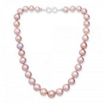 Freshwater Cultured Pink Pearl Necklace & Silver Clasp - Pobjoy Diamonds