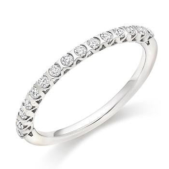 Bar Set Diamond Half Eternity Ring 0.25 Carat - Pobjoy Diamonds