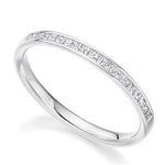 Gold Half Eternity Ring Princess Cut 0.25 CTW - Pobjoy Diamonds