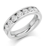 Channel Set Diamond Half Eternity 2.00 Carat - Pobjoy Diamonds