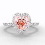 Fancy Intense Pink Heart Cut Lab Grown Diamond 2.52 Carat - Pobjoy Diamonds