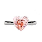 Fancy Intense Pink Heart Cut Lab Grown Diamond 2.52 Carat - Pobjoy Diamonds