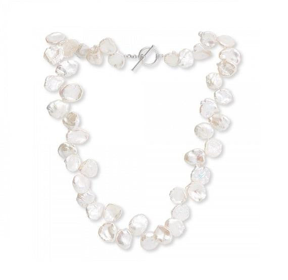 Keshi White Large Cultured Pearl Ladies Necklace - Pobjoy Diamonds