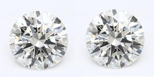 18K White Gold 1.00 Carat Lab Grown Diamond Stud Earrings - E/VS1 - Pobjoy Diamonds