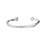 SPECIAL OFFER Mens Sterling 925 Silver Marked Torque Bangle - Pobjoy Diamonds