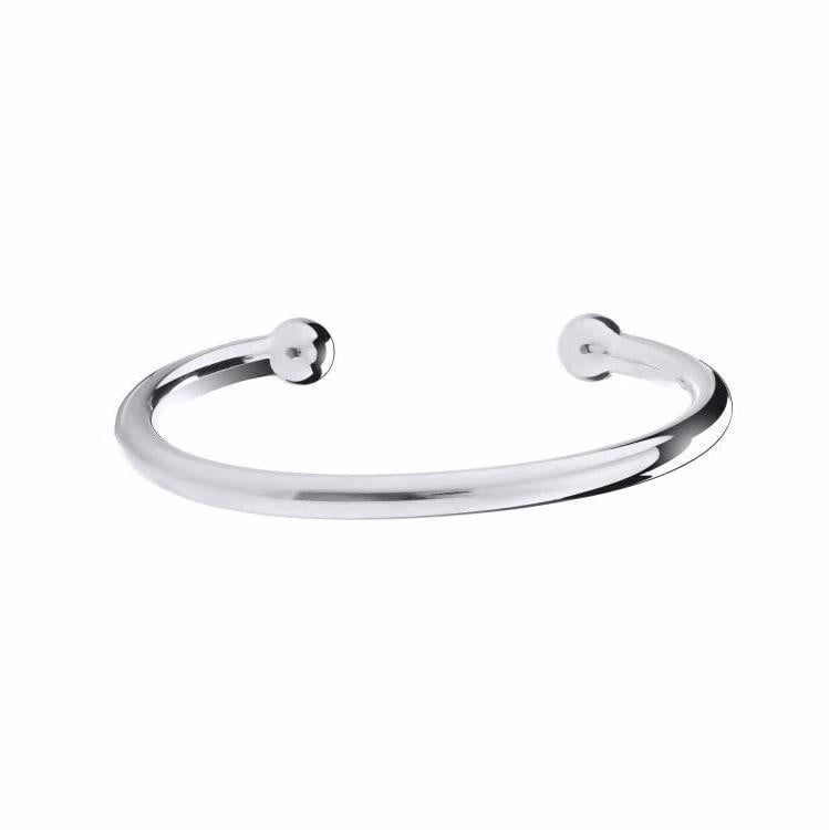 SPECIAL OFFER Mens Sterling 925 Silver Marked Torque Bangle - Pobjoy Diamonds