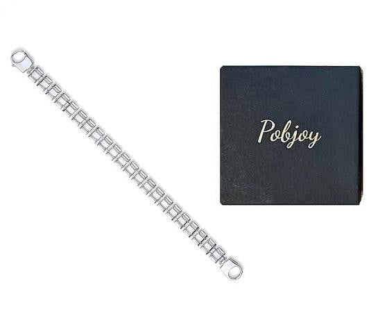 Sterling Silver Men's Link Bracelet - Pobjoy Diamonds