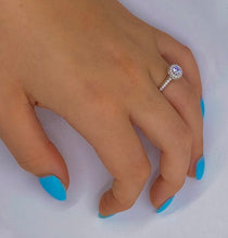 Load image into Gallery viewer, 950 Palladium Diamond Halo &amp; Shoulders Engagement Ring 1.50 CTW-Napoli - Pobjoy Diamonds