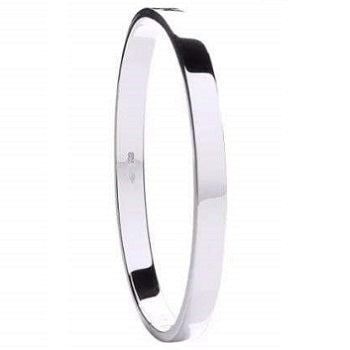 Sterling Silver Ladies Hinged Bangle