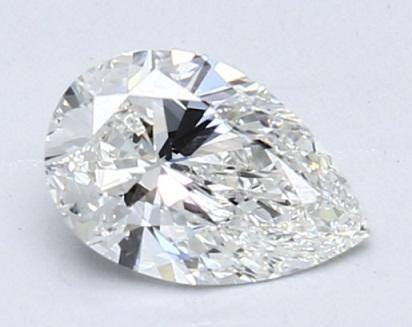 950 Platinum Pear Shape Diamond & Shoulder 1.00 CTW Ring - G/Si - Pobjoy Diamonds