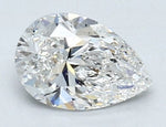 950 Platinum 0.80 Carat Pear Cut Diamond Ring F/VS2 - Pobjoy Diamonds