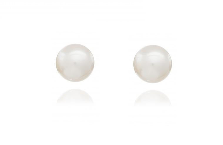 Freshwater Cultured White, Pink Or Black Round Pearl Stud Earrings - Pobjoy Diamonds